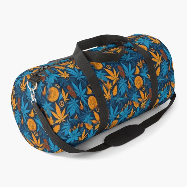 Item preview, Cannabis Peace Pattern Blue Orange Leaf Vibes designed and sold by MindWave THC.