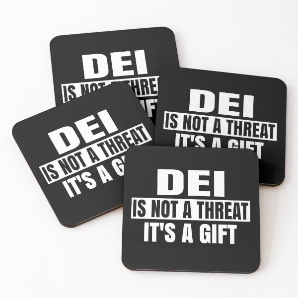 Item preview, DEI is not a Threat It's a Gift Diversity and Equity Quote designed and sold by Colorfulman.
