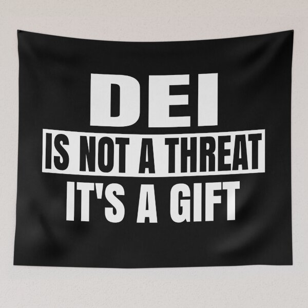 Item preview, DEI is not a Threat It's a Gift Diversity and Equity Quote designed and sold by Colorfulman.