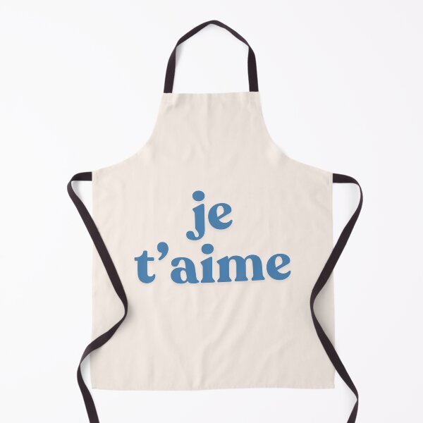 Item preview, Je t’aime – Minimalist French Typography Design on Apparel & Accessories Blue designed and sold by embold.