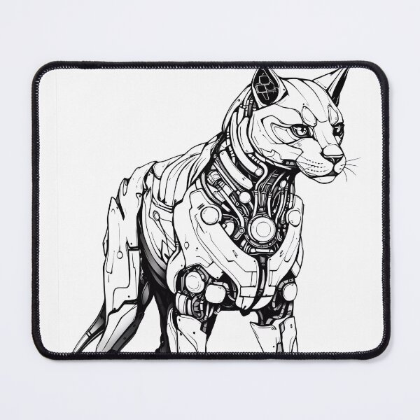 Item preview, Robot Puma Coloring Page Pattern  designed and sold by DavidColoring.