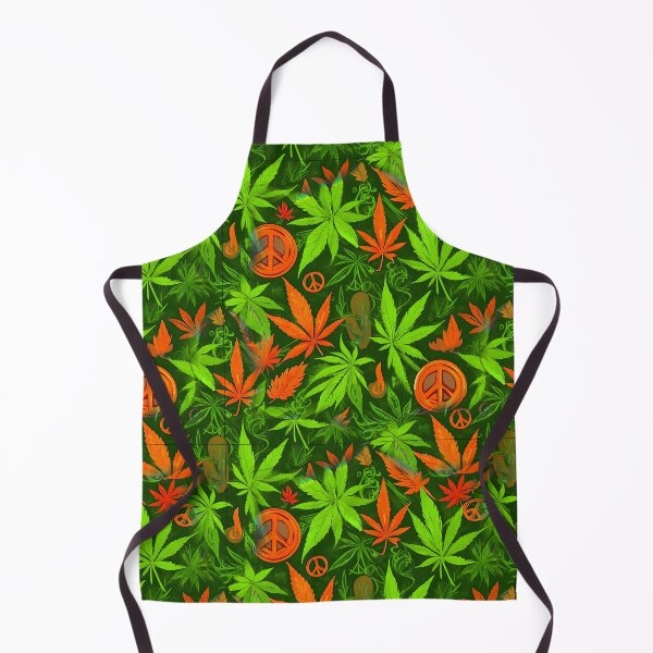 Item preview, Cannabis Peace Pattern Orange Yellow Leaf Vibes designed and sold by MindWave THC.