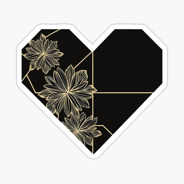 Item preview, Geometric Heart – Minimalist Valentine's Art designed and sold by ByczeQuArt.