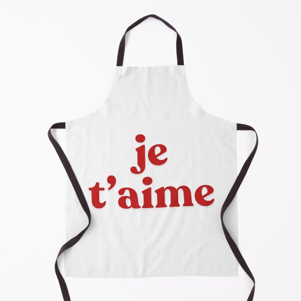 Item preview, Je t’aime Collection - Minimalist French Typography Design on Apparel & Accessories, Red designed and sold by embold.