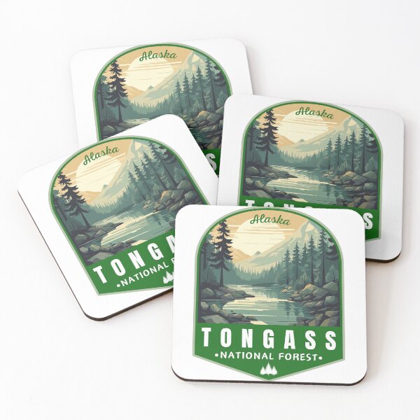 Item preview, Tongass National Forest Alaska USA Travel Art Emblem designed and sold by MaateoDesign.