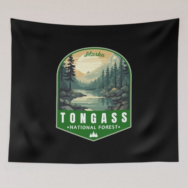 Item preview, Tongass National Forest Alaska USA Travel Art Emblem designed and sold by MaateoDesign.
