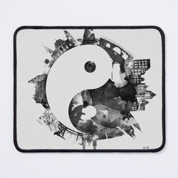Item preview, amsterdam skyline ying yang designed and sold by BekimART2.