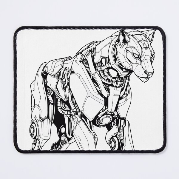 Item preview, Robot Cheetah #2 Coloring Page Pattern  designed and sold by DavidColoring.