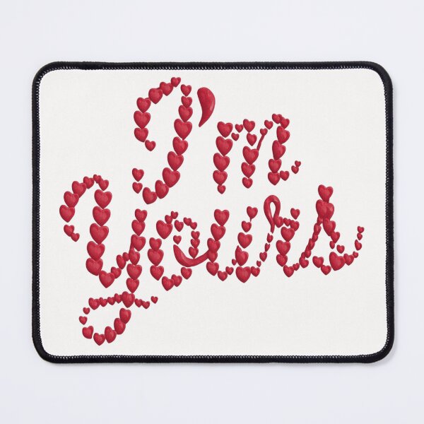 Item preview, I'm Yours | Romantic Heart Calligraphy | Cute Valentines Day  designed and sold by InspiredCreatives.