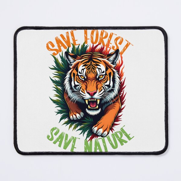 Item preview, "Save Forest, Save Nature" Tiger Conservation Design designed and sold by Furr-n-Purr.