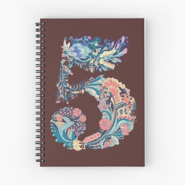 Item preview, Floral art in lucky number 5 designed and sold by Trianglegreen.