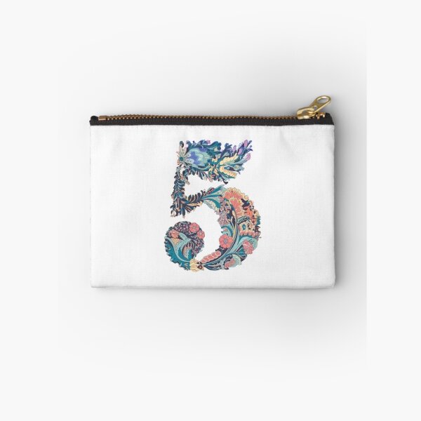 Item preview, Floral art in lucky number 5 designed and sold by Trianglegreen.