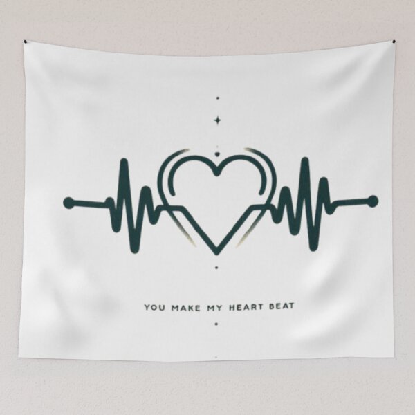 Item preview, Minimalist Heartbeat Valentine’s Day Design – Modern & Romantic" designed and sold by BlueStar45.