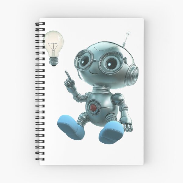 Item preview, Eureka! Cute Tech Robot idea design. No Text Version. designed and sold by Shoot-The-Moon.