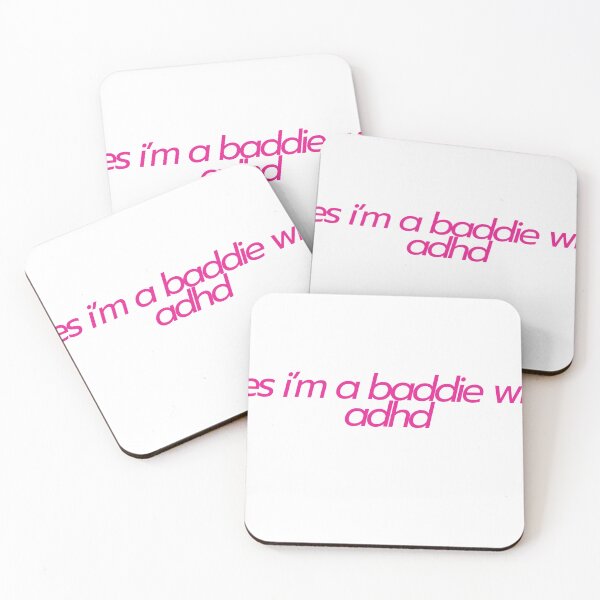 Item preview, yes im a baddie with adhd (duh) girly sticker designed and sold by Alishba-art.