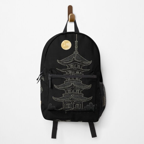 Item preview, Japanese Pagoda Under the Moonlight designed and sold by Nihonify.