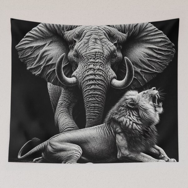 Item preview, The African Elephant and the Lion designed and sold by ai-topshots.