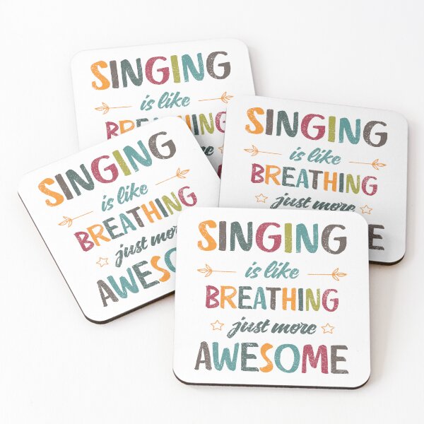 Item preview, Singing is like breathing just more awesome designed and sold by Line2Rhyme.
