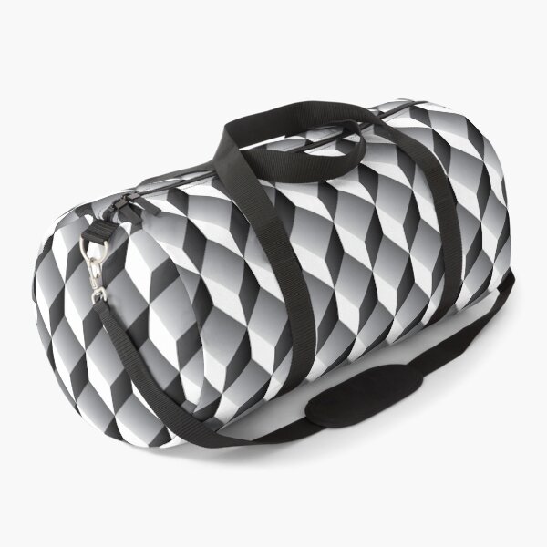 Item preview, geometric 3d cube pattern - grey designed and sold by ohaniki.