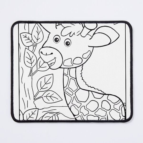 Item preview, Baby Giraffe Coloring Page Pattern designed and sold by DavidColoring.