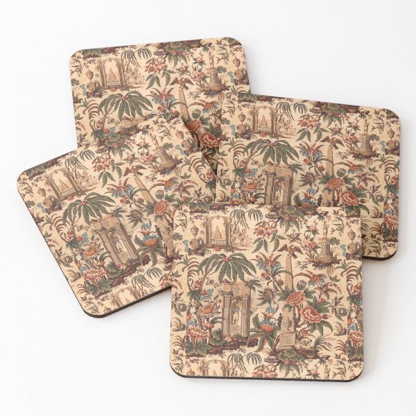 Item preview, Floral Printed Fabric Botanical Design Historical Decorative Art Battle of Trafalgar Lord Nelson Created by John Bury 1806 designed and sold by Decor Prints Gallery.