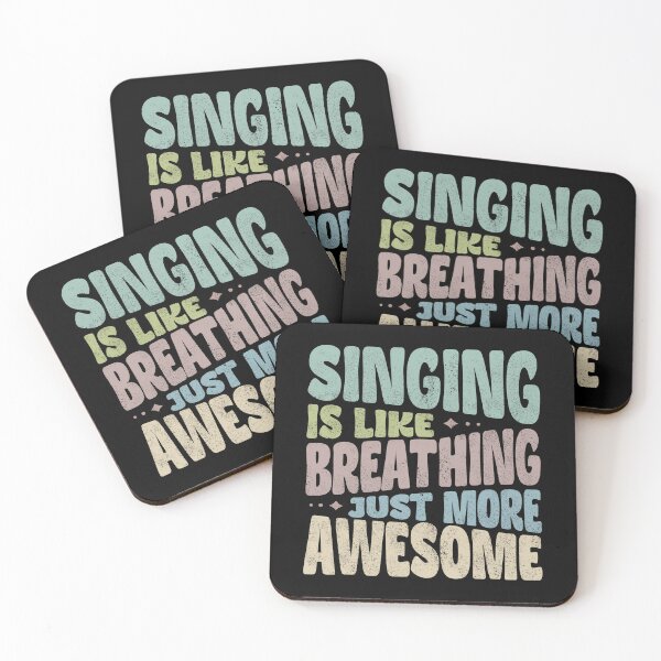 Item preview, Singing is like breathing just more awesome designed and sold by Line2Rhyme.