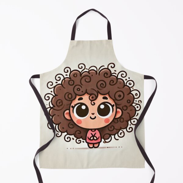 Item preview, Cute Curly-Haired Cartoon Character designed and sold by Bellassi.