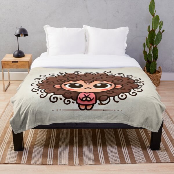 Item preview, Cute Curly-Haired Cartoon Character designed and sold by Bellassi.