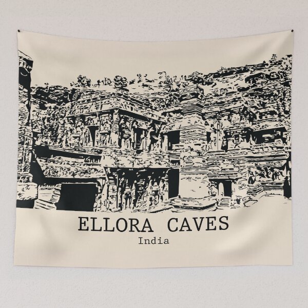 Item preview, Ellora Caves - India designed and sold by Lakeric Cityscapes.