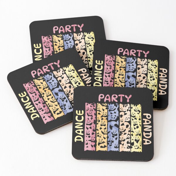 Item preview, Dance Party Panda Colorful Retro Bar Design designed and sold by MoeTiff.