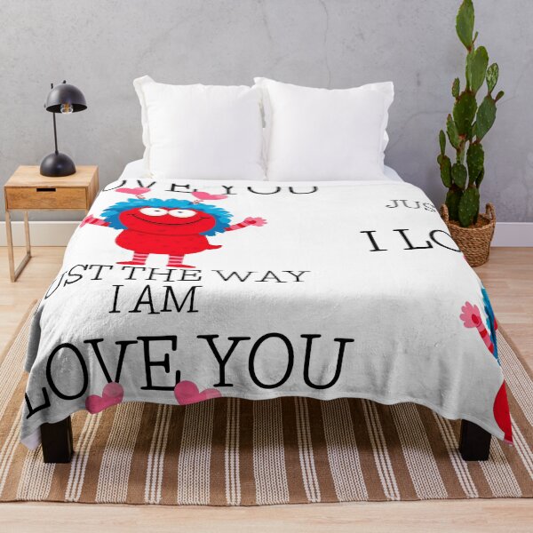 Artikelvorschau, Ich liebe dich so wie ich bin – Süßes Monster-Valentinstag-Design entworfen und verkauft von Ink on Thread.