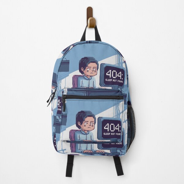 Item preview, Sleep-Deprived Pixel Character Illustration designed and sold by Into The Rabbit Hole.