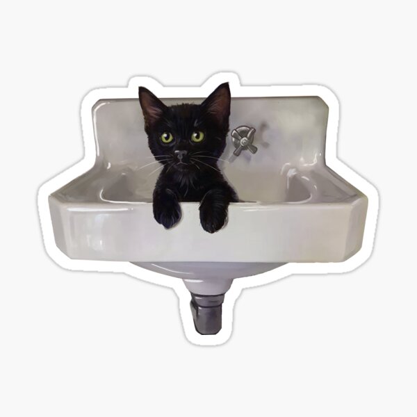 Sink into the Void Cat Sticker