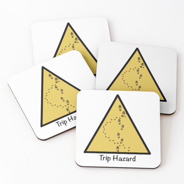 Item preview, Danger trip hazard, cat pawprints designed and sold by OhNoNotAgain42.