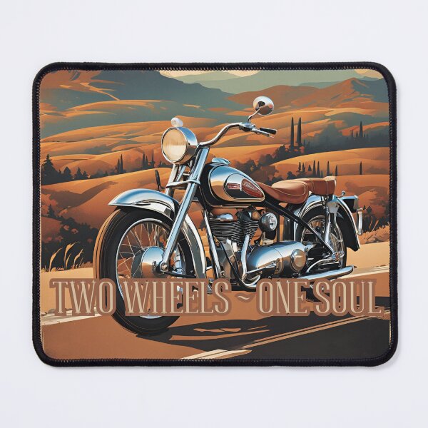 Item preview, Copy of Two Wheels, Two Wheels - One Soul, Motor, Classic, Vintage, Motorycle, designed and sold by GOLDENGARDENART.