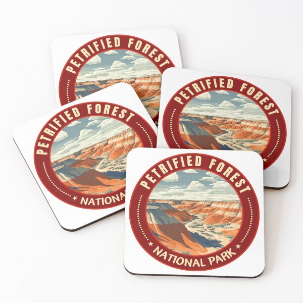 Item preview, Petrified Forest National Park Arizona USA Travel Art Badge designed and sold by MaateoDesign.