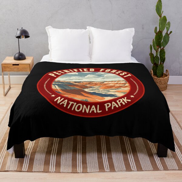 Item preview, Petrified Forest National Park Arizona USA Travel Art Badge designed and sold by MaateoDesign.