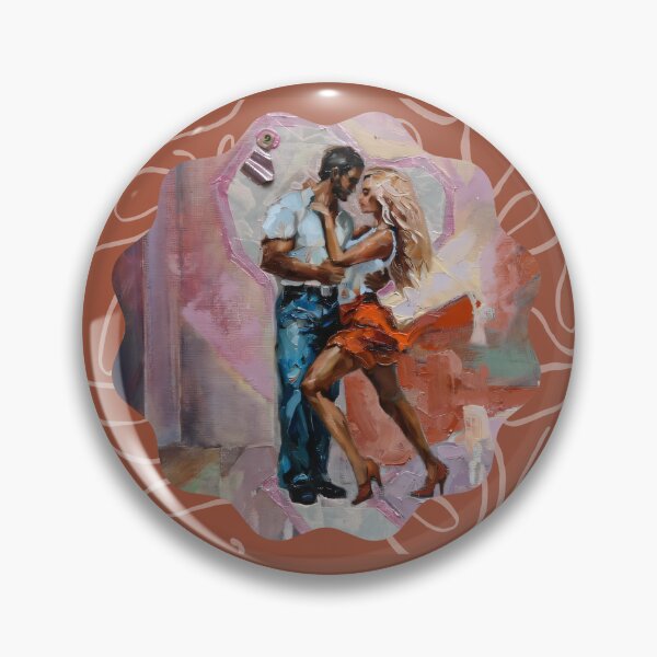 Artikelvorschau, Salsa tanzende Figuren verliebtes Paar Ölgemälde Valentinstag entworfen und verkauft von Dariia Zhyrova.