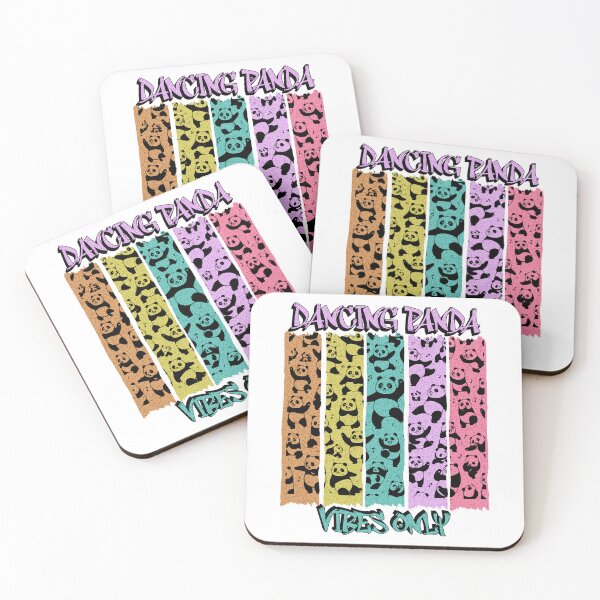Item preview, Dancing Panda Vibes Only Colorful Retro Graphic designed and sold by MoeTiff.