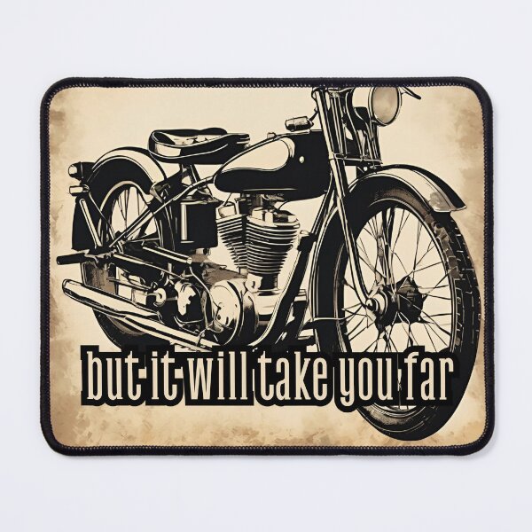 Item preview, Copy of Copy of Two Wheels, Two Wheels - One Soul, Motor, Classic, Vintage, Motorycle, designed and sold by GOLDENGARDENART.