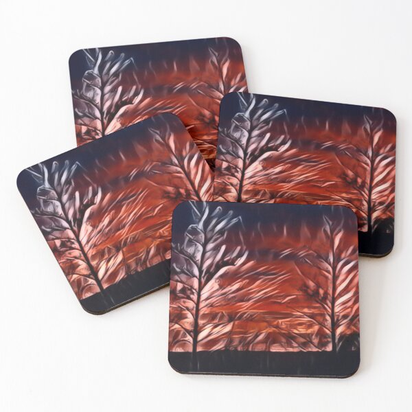 Item preview, Red Sky Tree Line In Expressive Blend designed and sold by Fearless-Fox.