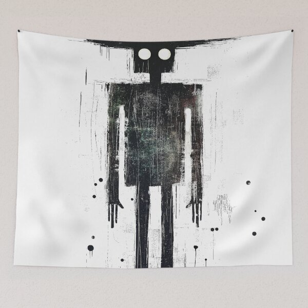 Item preview, Drawn In Darkness. Grunge splatter character. No Text Version. designed and sold by Shoot-The-Moon.