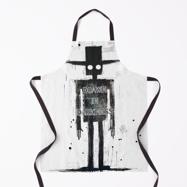 Item preview, Drawn In Darkness. Grunge splatter character. Text Version. designed and sold by Shoot-The-Moon.