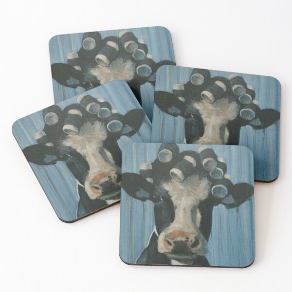 Item preview, curlers cow gazing designed and sold by potraitsbyana.