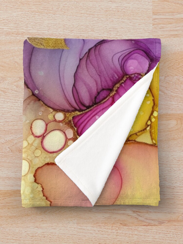 Thumbnail 3 of 6, Throw Blanket, Pink Rose  designed and sold by GraphicsClub.