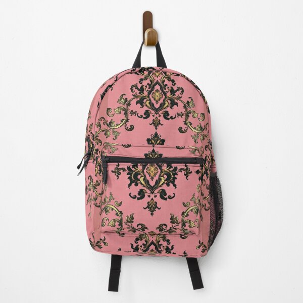 Item preview, Pink Striped Black-Gold Damask designed and sold by DesignsByPrnces.