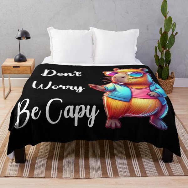 Item preview, Funny Quote Cool Capybara Don’t Worry Be Capy Capybara Lover  designed and sold by Creat-Des.