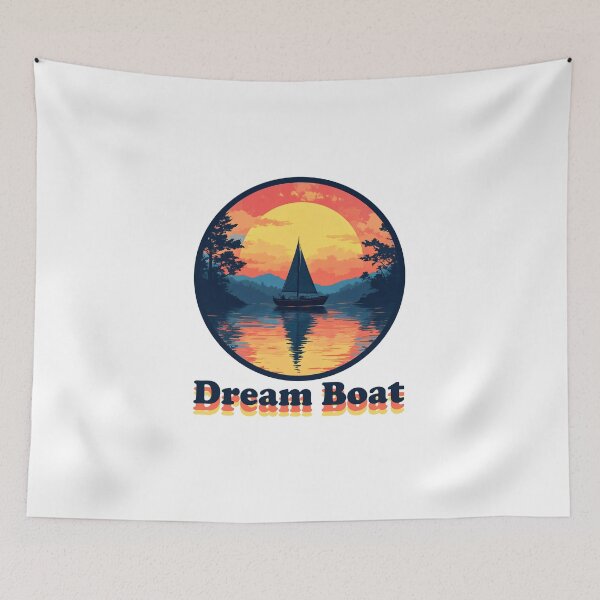 Item preview, Dream Boat, 80s design, vintage dream boat, 80s dream boat, 80s fashion, 80s t shirt,  designed and sold by SavageLegion.