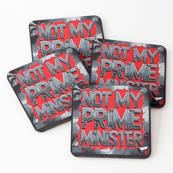 Item preview, Not My Prime Minister – Bold Protest Streetwear Design designed and sold by TrendSh0p.