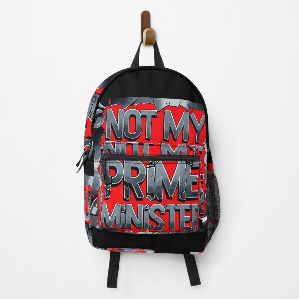 Item preview, Not My Prime Minister – Bold Protest Streetwear Design designed and sold by TrendSh0p.
